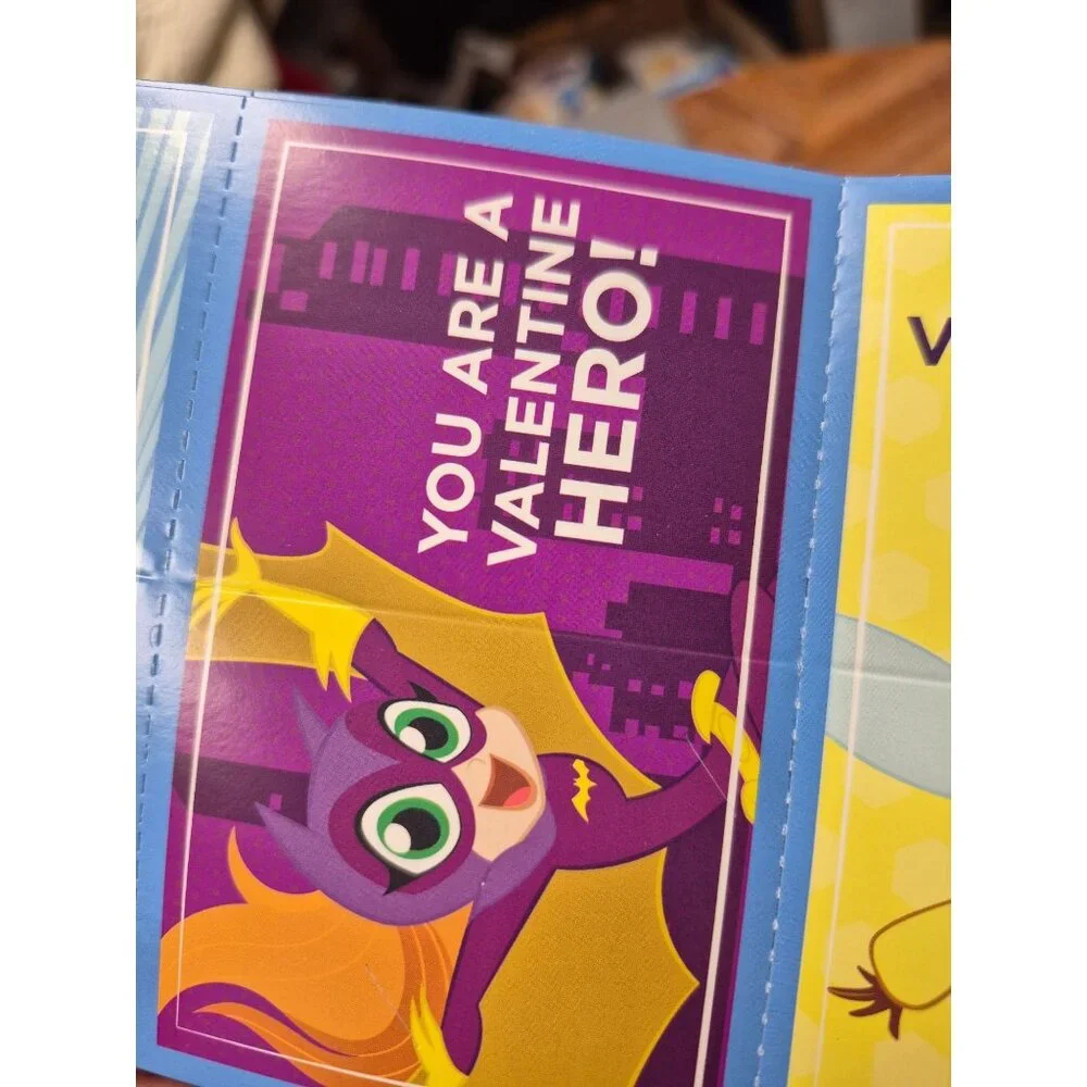 DC Super Hero Girls Valentines With Tattoos Box not included to save on shipping